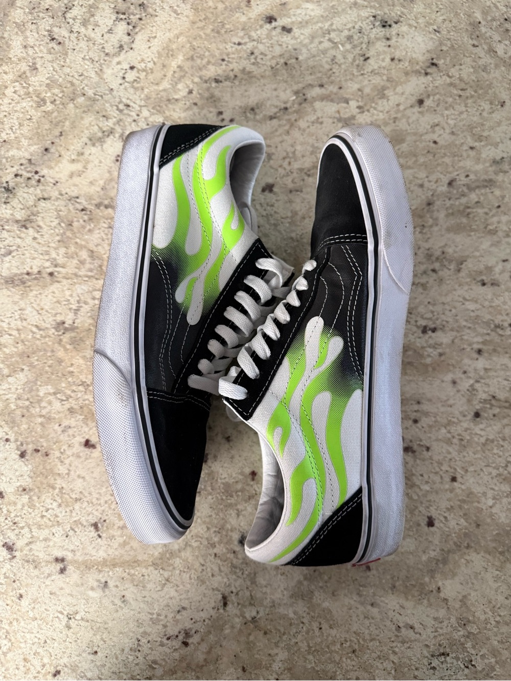Vans Old Skool Green Flame